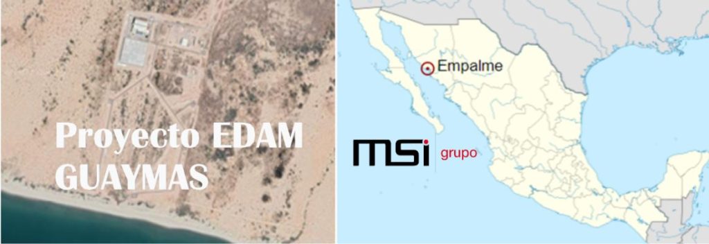 Planta desaladora EDAM abastecería de agua potable a 220.000 habitantes de Guaymas y Empalme.
