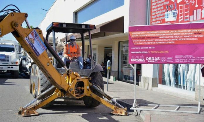Con una inversión de 166 mdp, inicia modernización vial del centro histórico de Hermosillo